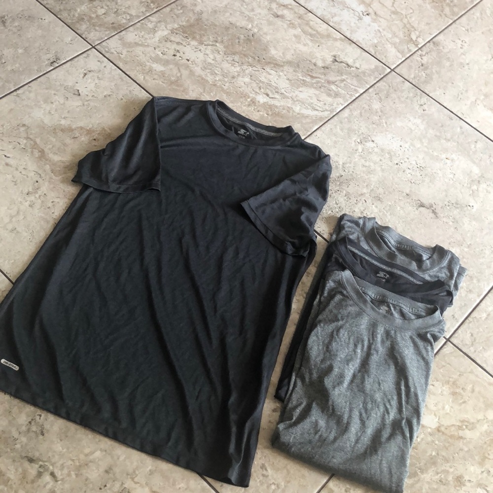4 pack MENS STARTER DRI FIT SS TSHIRTS